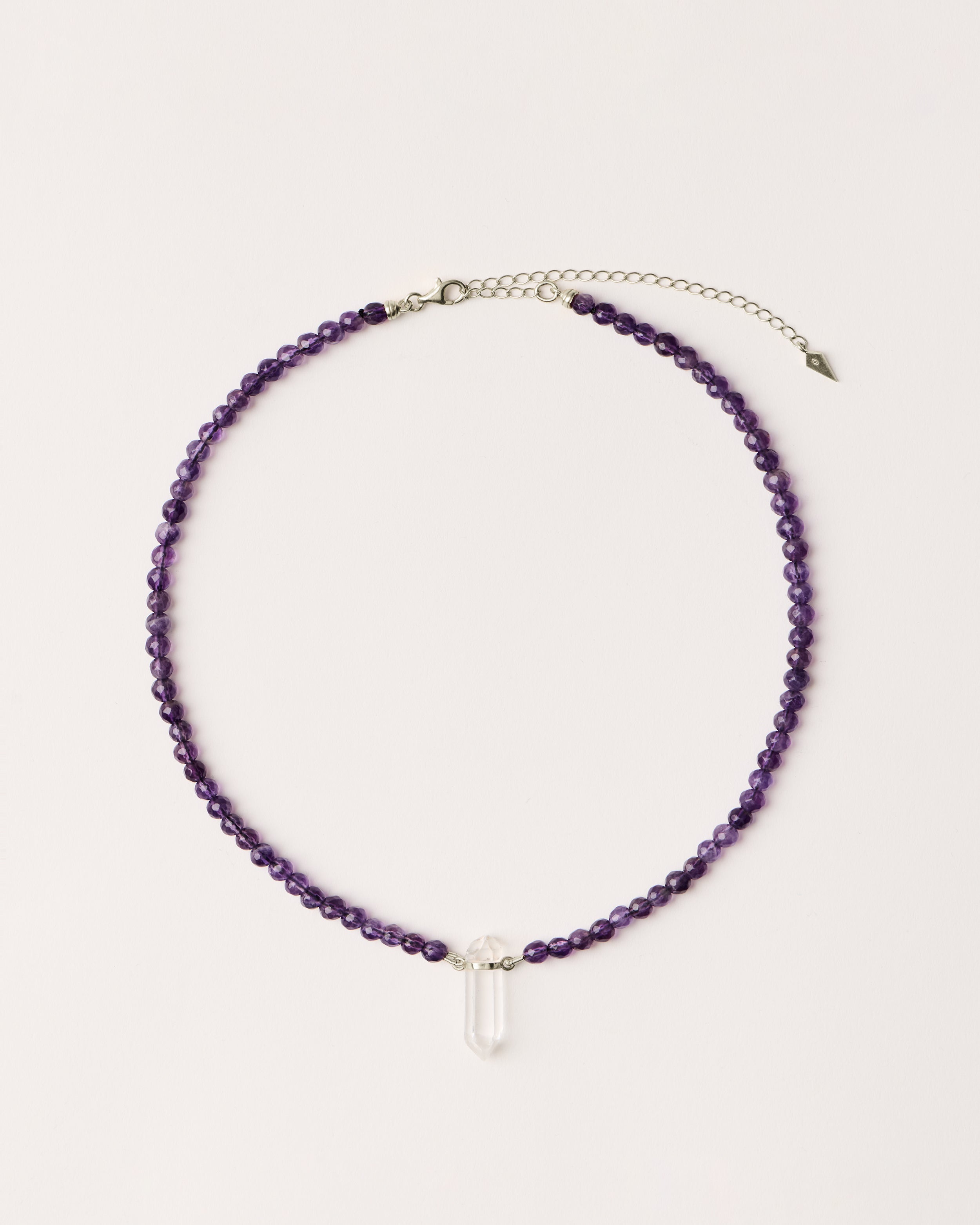 Amethyst Necklace with Clear Quartz – ENCARA VÉLA | MELINDAWOLF